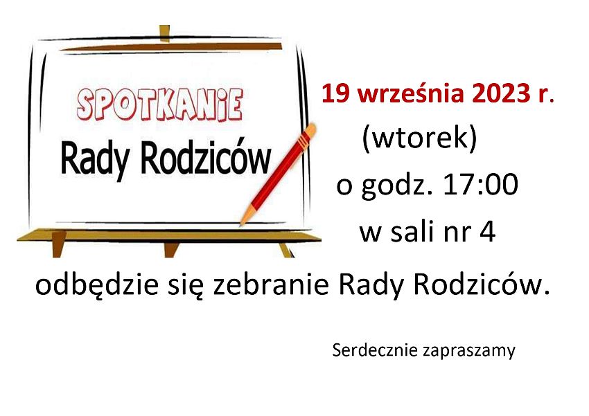 Zebranie Rady Rodziców IX/2023